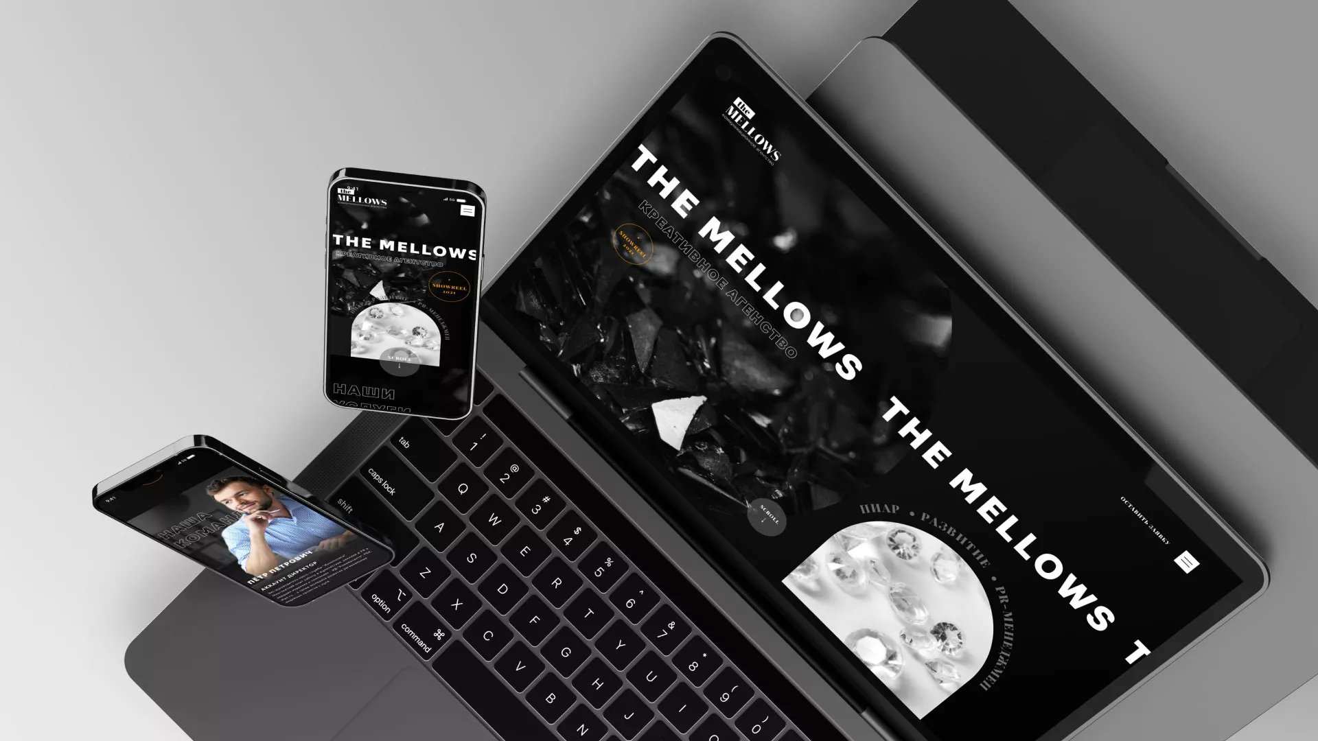 Разработка сайта креативного агентства «The Mellows» в Ельце